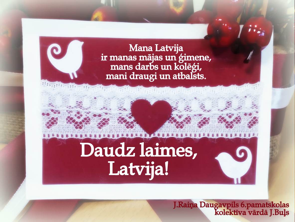 Apsveikums Latvijas dzimšanas dienā